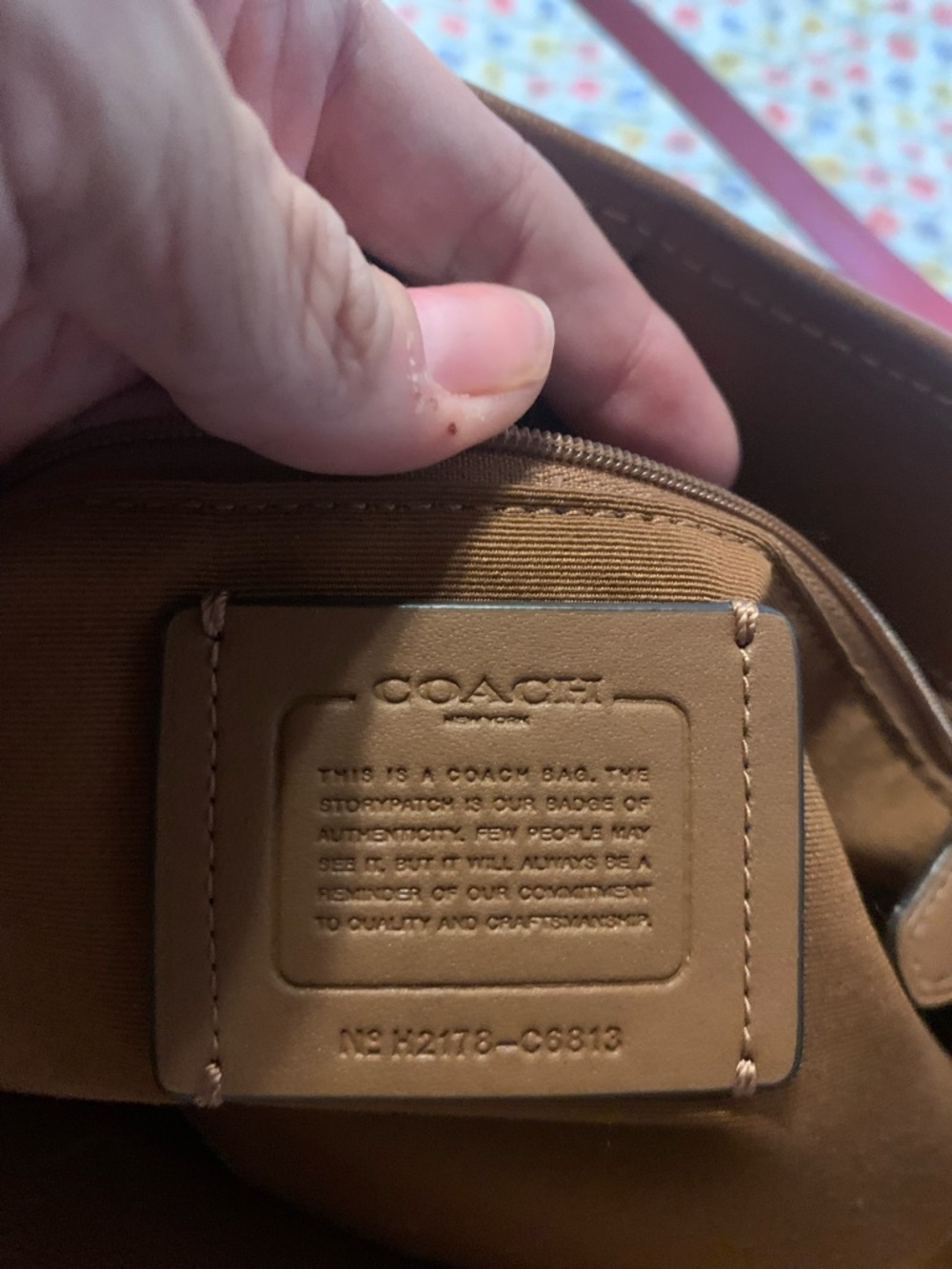 Coach Brown Signature Canvas Rainbow Logo Tote - Picture 7 of 7